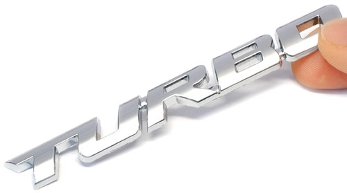 Turbo emblem zeichen - zeichen, chrom