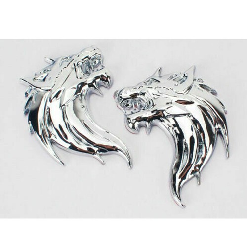 Wolf wolfkopf chrom logo - wolf,