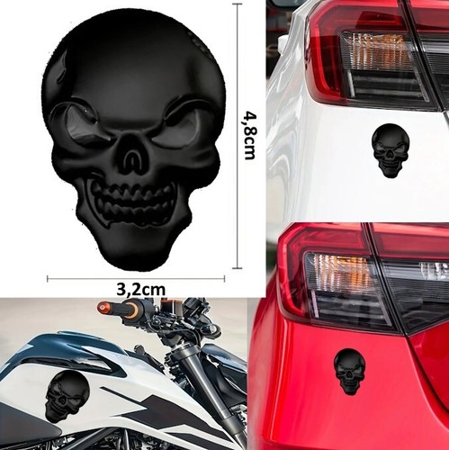 Totenkopf emblem metall - 1x,