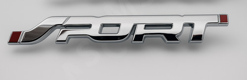 Sport kfz metall - 3d, aufkleber