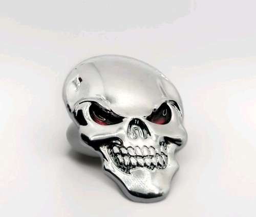 Totenkopf metall aufkleber - totenkopf,
