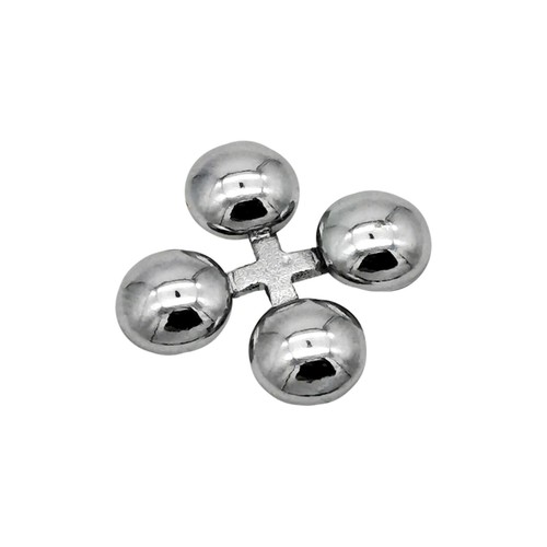 Chrom aufkleber logo punkte - 3d,