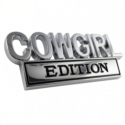 Cowgirl edition emblem - cowgirl,