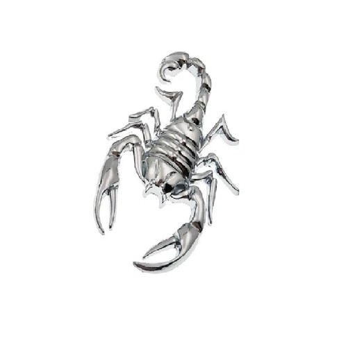 Metall skorpion logo chrom - 3d,