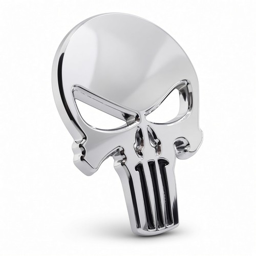 Totenkopf metall aufkleber - totenkopf,